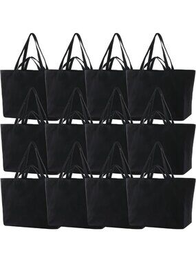 Extra Large Heavy Duty Canvas Tote Bag - 27"x16"x8" Reusable Custom Shopping Bag